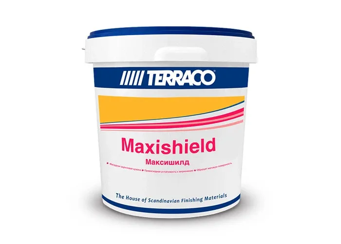 Terraco Maxishield — матовая краска для стен и потолков в Хабаровске