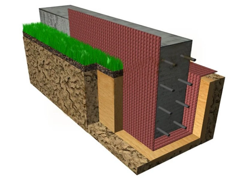 Профилированная мембрана Isostud 2×20 м информационный блок